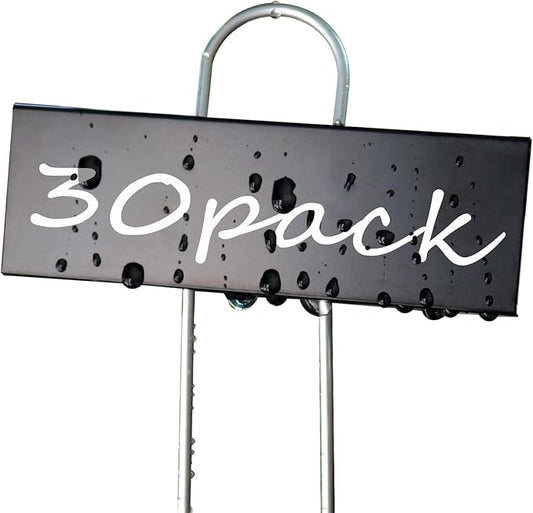 Plant Labels Metal Stainless Steel Garden Plant Markers Weatherproof Stake Tag Garden Plant Tags with Pen for Outdoor Seedling Flower Herb Vegetable Greenhouse(30 Pack) (Black)