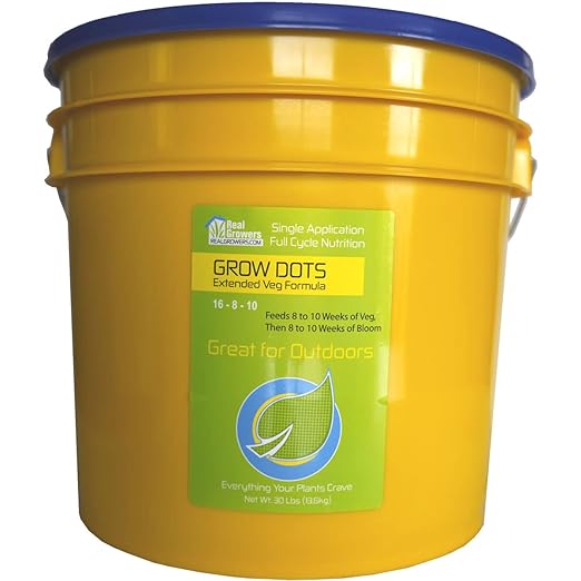 Grow Dots Extended Veg Plant Food, Single-Application, Programmed-Release Plant Nutrient Fertilizer 30lb