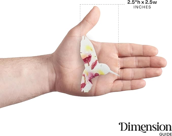 24pcs Hummingbird Seed Paper – Plantable Seed Paper Embedded with Wildflower Seeds for Funeral, Memorial & Other Milestone Celebrations (Pink & Yellow)