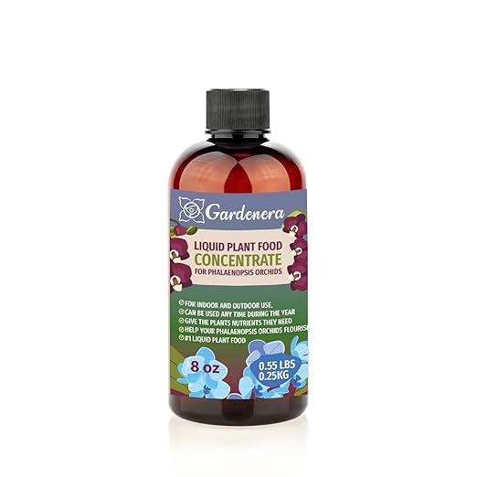 Gardenera Plant Growth Superfood for PHALAENOPSIS with 18 Essential Vitamins & Minerals - Organic Plant Food Fertilizer - Micro-Fungi and Bio-Organisms for ORCHID Plant Care & Growth Enhancement - 8oz