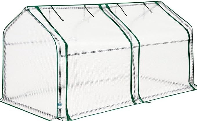 Quictent Mini Greenhouse for Indoor Outdoor, Portable Small Tabletop Green House Kit, Upgraded Waterproof UV-Resistant Seed Starter Hot House, Interior Space Expanded, 71"x36"x36", White