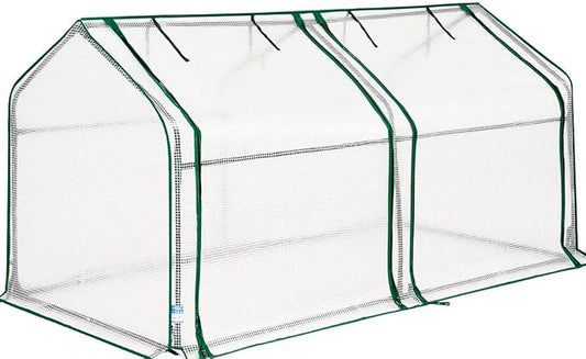 Quictent Mini Greenhouse for Indoor Outdoor, Portable Small Tabletop Green House Kit, Upgraded Waterproof UV-Resistant Seed Starter Hot House, Interior Space Expanded, 71"x36"x36", White
