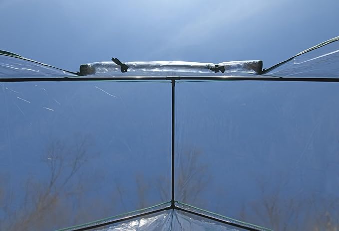 Miracle-Gro 4'8" x 29" x 6'5" All-Season Mini Walk-in Greenhouse with 4 Wire Shelves for Outdoors, Easy-Access and Durable, Translucent