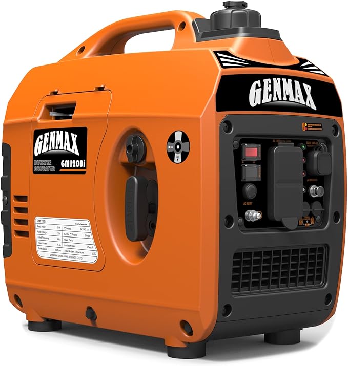 GENMAX Generator，EPA Compliant, Eco-Mode Feature, Ultra Lightweight for Backup Home Use & Camping