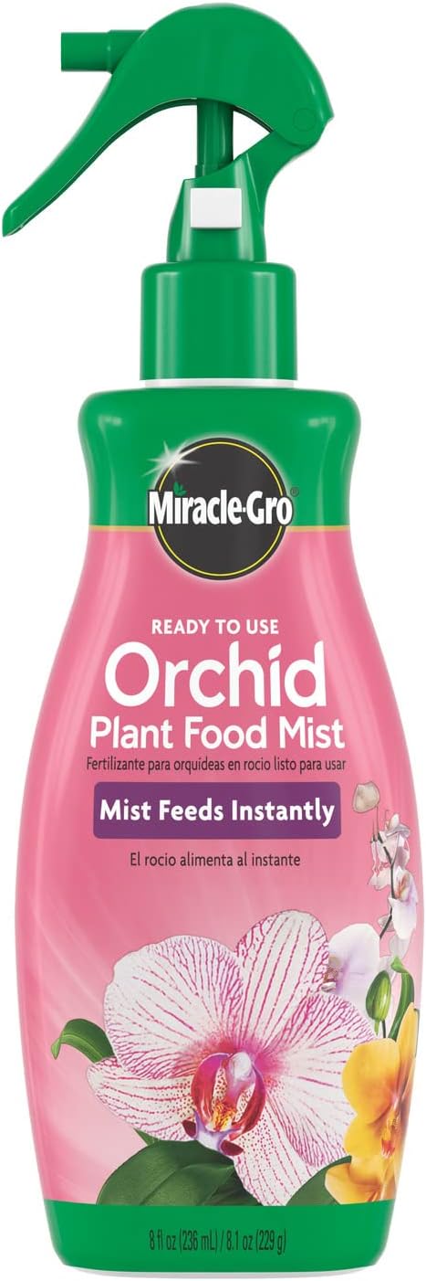 Miracle-Gro Ready to Use Orchid Plant Food Mist, Feeds All Types of Indoor Orchid Plants, 8 oz.