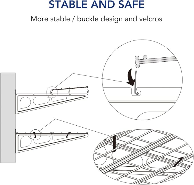 FLEXIMOUNTS Garage Wall Shelving, 1x4 ft, Includes 6 Bike Hooks, Wall Shelf Garage Organization System w/Bike Hangers, Storage Rack, Floating Shelves, 150 lbs Weight Capacity (1 Pack)