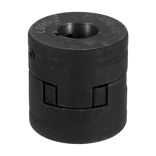 uxcell 1/2" to 7/8" L090 Flexible 3-Piece L-Jaw Coupling Coupler Set & Buna-N NBR Rubber Spider for Log Splitter Hybrid Equipment