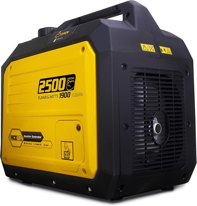 Aceup Energy 2500 Watt Gas Inverter Generator, Super Quiet Portable Generator for Home use, Camping, EPA Compliant