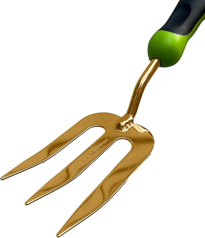 Garden Guru Titanium Hand Weeder Fork Tool – Rust Resistant – Ergonomic Handle – Great for Planting, Spreading Mulch, Weeding, Loosening & Transplanting Soil - 1 Case (48 Pcs)