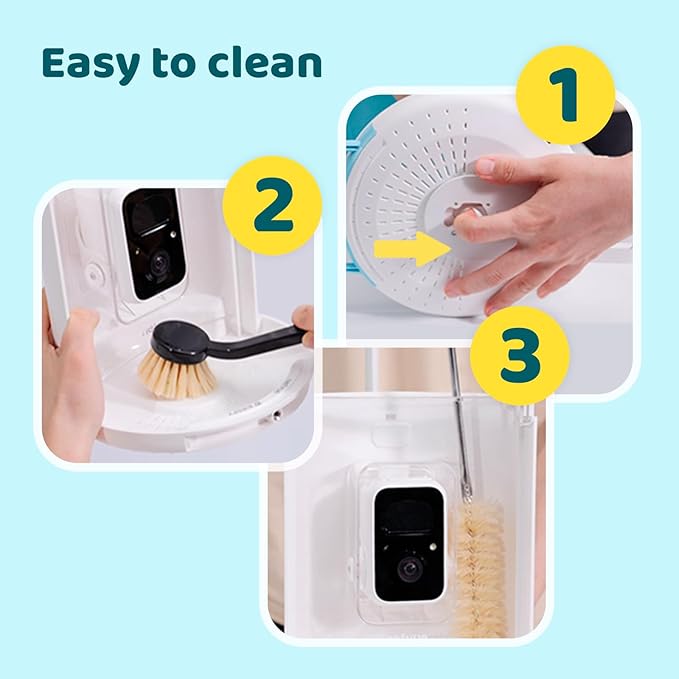 NETVUE by Birdfy Smart Bird Feeder with Camera, Bird Watching Camera, Auto Capture Video & Motion Detection, 1080P Live Steam, Cardinal Feeder Outdoor Wireless, Ideal Present for Backyard Birder, Blue