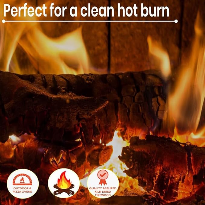 Old Potter Kiln Dried Firewood, ~1.5 Cu Ft ~ 38-45 lbs, for Solo Stove, Firepits and Fireplaces or Cooking, 16 Inch Logs, Cherry