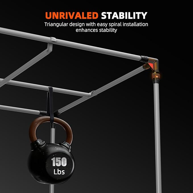 Spider Farmer 5x5 Grow Tent 2025 New, 60"x60"x80",1680D Thicken Mylar Canvas, with Hook for Controller and Power Strip, Enlarged View Window for Indoor Hydroponic Growing for SF7000, SE7000, G7000