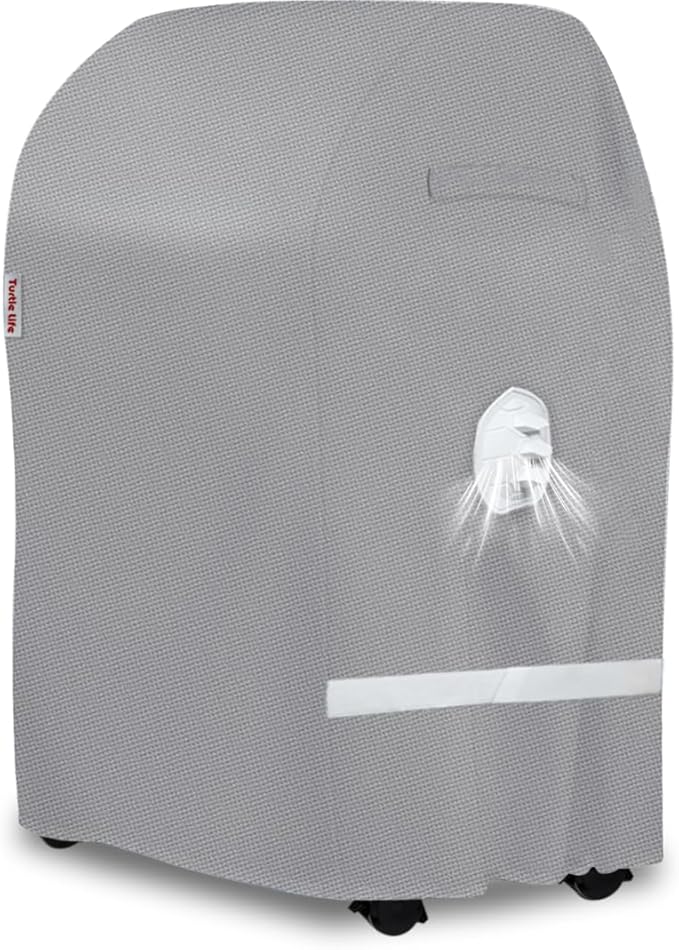 Turtle Life BBQ Grill Cover, 32 Inch Heavy Duty Waterproof 2 Burner Barbecue Gas Grill Covers for Weber Spirit Char-Broil Performance, Gray