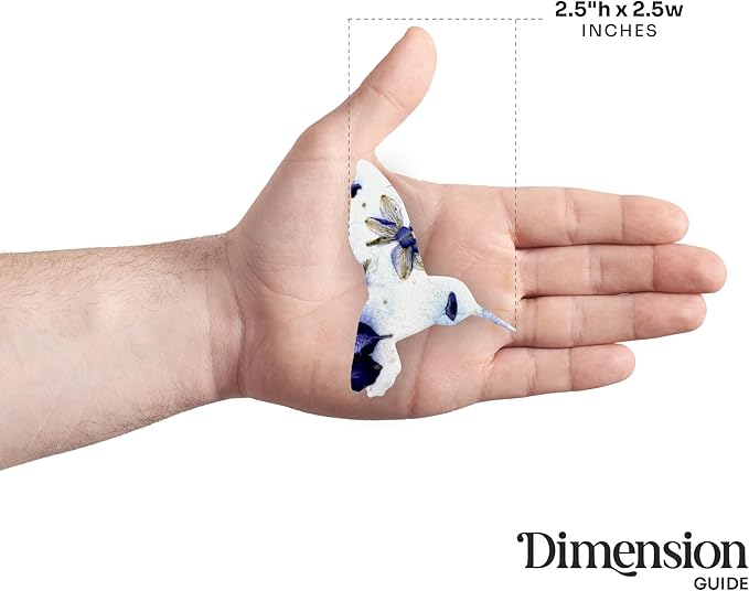 24pcs Hummingbird Seed Paper – Plantable Seed Paper Embedded with Wildflower Seeds for Funeral, Memorial & Other Milestone Celebrations (Purple)