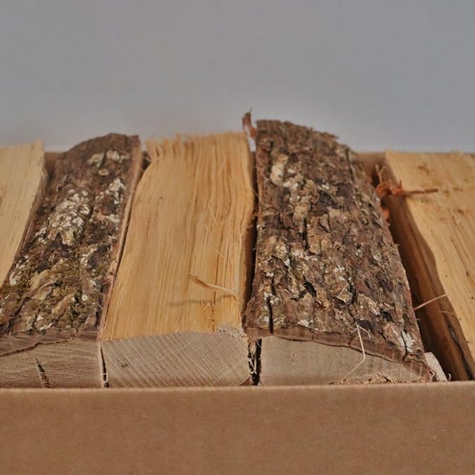 Smoak Firewood 12inch Length Premium Cooking Wood & Firewood Logs - Used for Grills, Smokers, Pizza ovens, stoves, firepits or fireplaces - USDA Certified Kiln Dried (RED Oak 12in pieces (45-50lbs))