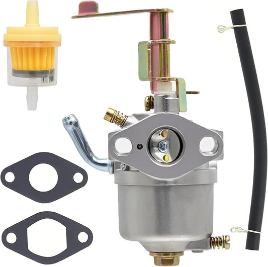 FitBest Carburetor Tune-up kit Replacement for Champion 80cc 1200/1500W Generators – Models 42436, 42432, 62422, 200915 – Includes Gaskets, Fuel Line & Filter