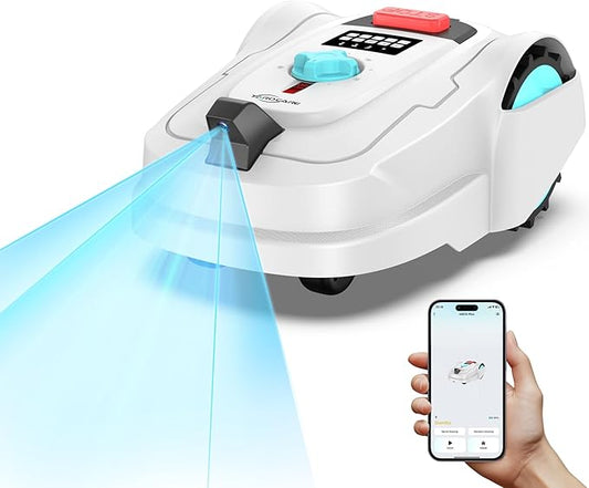 M800Plus GPS+Vision Cordless Robot Lawn Mower with Bow-Shaped Path Mowing, APP Control, Robotic Lawnmower with Obstacle Avoidance, Auto-Charging, Height Adjustment, for Lawns up to 8611 sq.ft