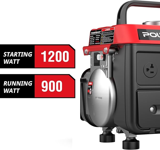 PowerSmart 1200W Gas Portable Generator,Small Generator for Home & Outdoor Use - EPA Compliant