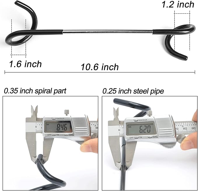 2 PCS Wrap Hooks Bird Feeder Pole Attachment Extra Feeder Arm Addition Pole Hook Birdfeeder Accessories for Hanging Bird Feeders