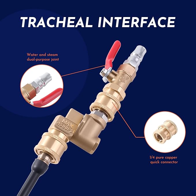 24in Radiator Cleaning Wand for Cars & SUVs - High-Pressure pressure washer radiator wand with 180° Swivel & Multiple Nozzles for Tight Engine Spaces, Corrosion-Resistant(WMEEII).