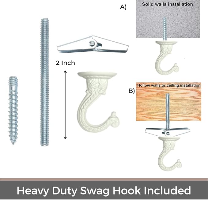 2 Tier Macrame Plant Hanger | Plant Hanger Indoor, Hanging Planter | Hanging Planter Shelf (Jute) (Large, 12" Shelf)