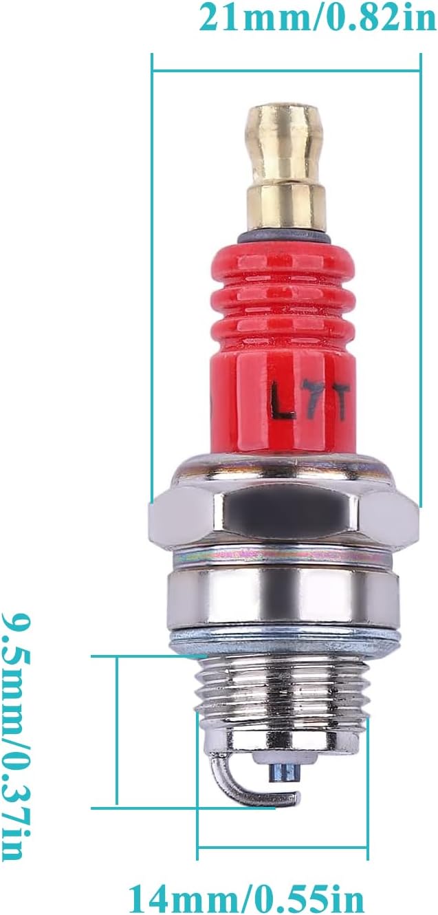 3 Pack L7T Spark Plug for 2-Stroke Small Engine for Husqvarna 33cc 43cc 47cc 49cc Chainsaw Trimmer Lawn Mower Chainsaw Trimmer Blower