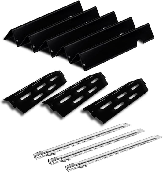 Replace Kits for Weber Genesis 2 Flavorizer Bars & Burer Tubes, Fits Genesis II E/S-310 315 325 335 Grill Parts, Porcelain Enameled Parts for Weber 66032 67489 67491