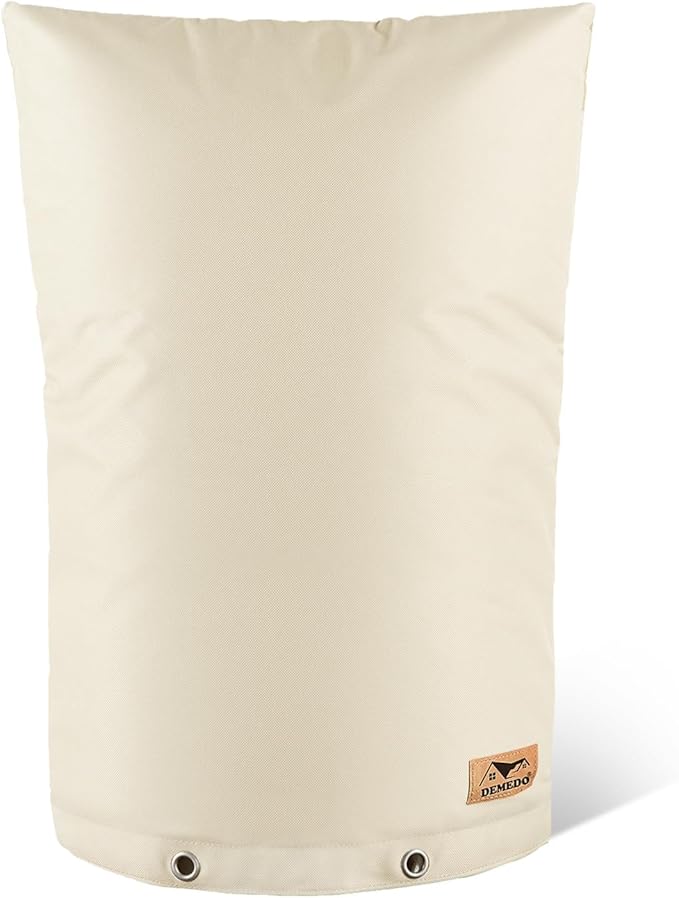 Backflow Preventer Insulation Cover - Water Pipe Insulation Sprinkler Cover for Outside - Insulated Backflow Cover Pouch for Irrigation Back Flow Valve in Winter or Sun Exposure (24" W x 36" H, Sand)