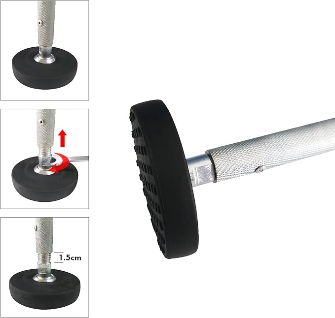 23" Ladder Levelers for Type II,I and IA Extension Ladders up to 32’,with Anti-Slip Threaded and Adjustable Extension Ladder Legs for Stairs and All Surfaces - Extented Version（23"）