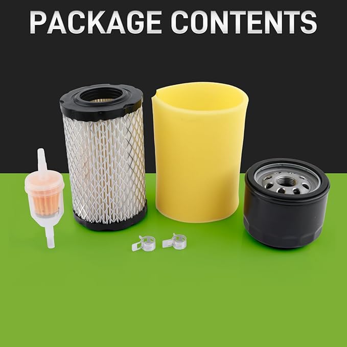 Oil Filter Air Filter Tune Up Kit for John Deer Z345 Z345R Z345M Z235 Z355R Z335E E120 LT150 for 31L777 31M977 31Q777 for Husqvarna YTA22V46 YTH22V46 YTA18542