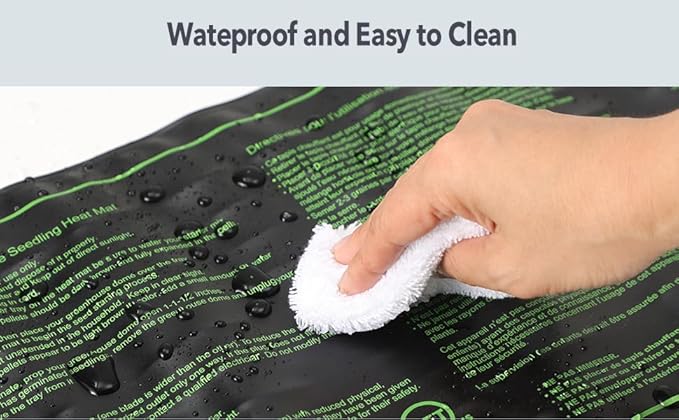 Seedling Heat Mat with ETL Listed,Warm Hydroponic Heating Pad for Indoor Seed Starting,Brewing and Greenhouses,Durable Waterproof Germination Station Heat Mat (1 Pack-20"x10"-Heat Mat)