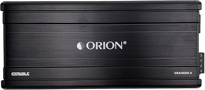 Orion Cobalt Series CBA4500.4 High Efficiency 4-Channel Class A/B Amplifier for Car Audio Stereo - 4500W High Output, 2/4 Ohm Stable, Adjustable Low/High Pass, Bass Boost, MOSFET Power Supply