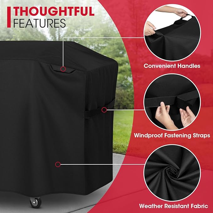 Unicook 70 Inch Griddle Grill Cover for Blackstone 36 Inch ProSeries, Heavy Duty Waterproof Large Flat Top Grill Cover with Sealed Seam, Compare to Blackstone 5005, 5482, Black