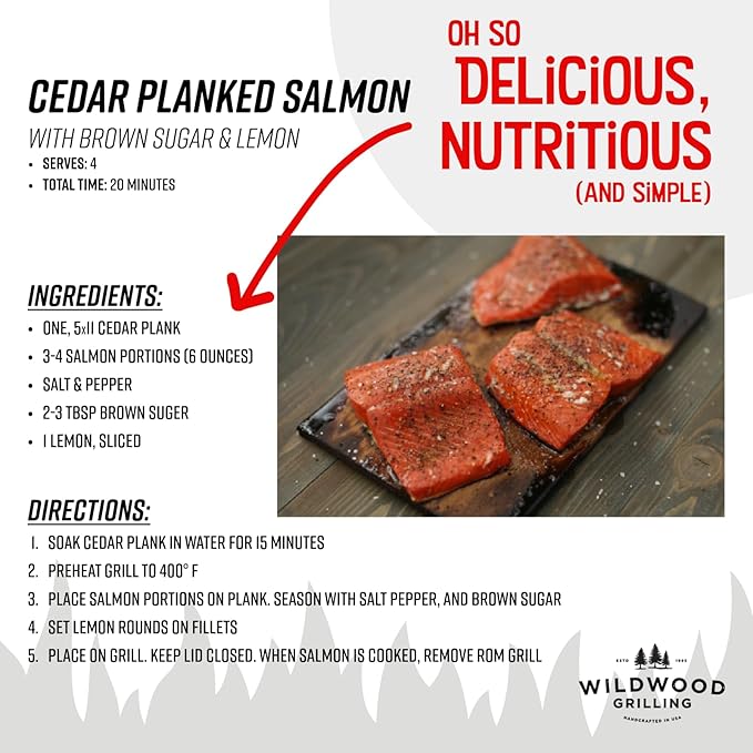 Wildwood Grilling Signature Cedar Grilling Planks - 5x11 (8-Pack)