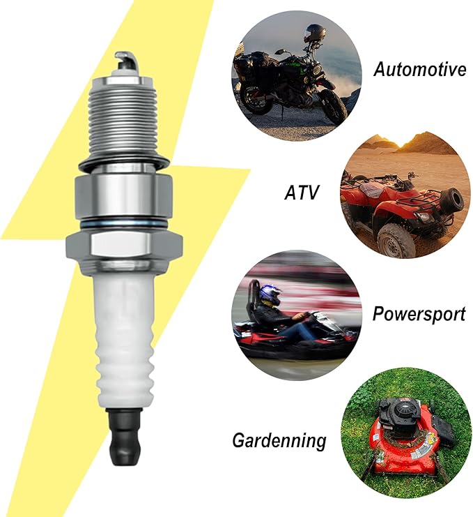 Strongthium Spark Plug GX390 GX160 GX 200 270 120 240 340 for Honda Engines Champion Generators Coleman Predator 212 cc for NGK BP6ES TORCH F6TC & Boot Cap