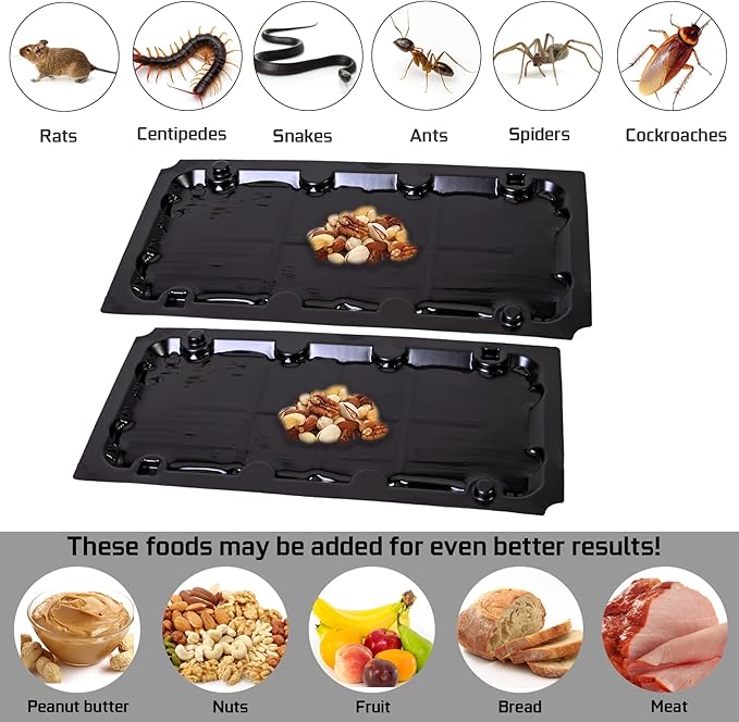 10 Pack Sticky Mouse Trap Rat Traps Indoor, Peanut Taste Pheromone Mouse Traps Indoor for Home