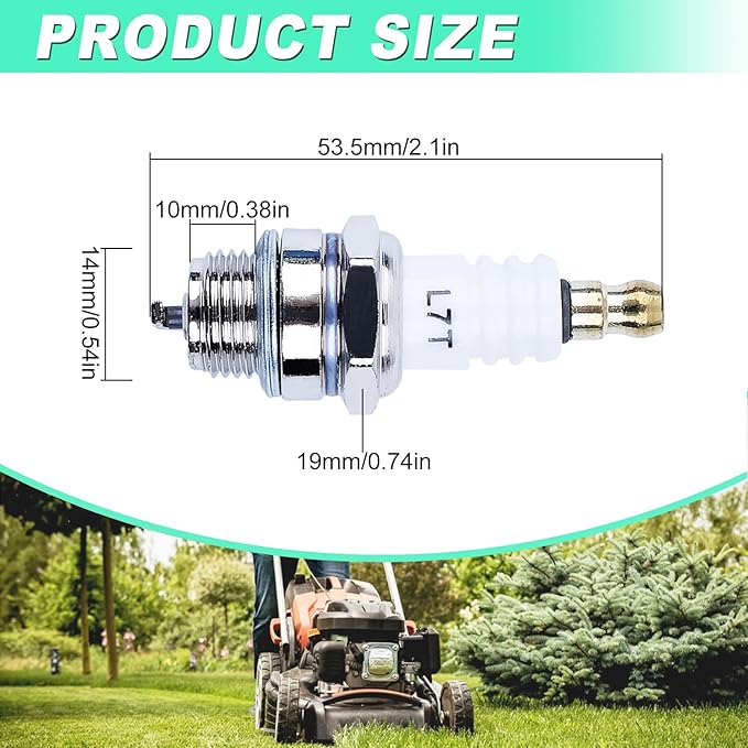 Spark Plug Replacement for NGK BPMR7A, L7T and for Champion CJ8 RCJ6Y RCJ7Y & More Types Sparkplug - Adofol Spark Plugs Fit for Stihl 017 018 MS170 MS180 MS290 MS310 MS390 029 039 Chainsaw, 3 Pack