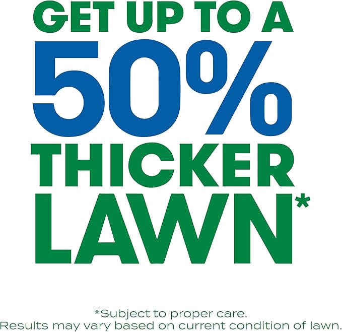 Scotts Turf Builder Thick'R Lawn Sun and Shade, Combination Seed, Fertilizer and Soil Improver, Thickens Thin Grass, 12 lbs.