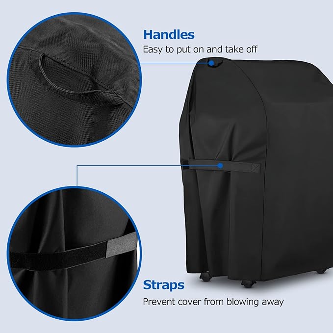 SunPatio 2 Burner Grill Cover 30 Inch, Heavy Duty Waterproof Small BBQ Cover Compatible for Weber Spirit 210 Series, Charbroil, Kenmore Grills, Compared to Weber 7105 (Not Fit for Spirit II E-210)