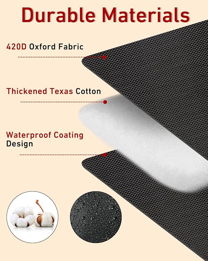 Outdoor Faucet Covers for Winter 3 Pack, Thickened Insulated Pipe Covers for Outside, Yard Maintenance Must Haves Reusable Waterproof Pipe Insulation Foam Tube, 7.7" H x 5.9" W, Black（Reflective