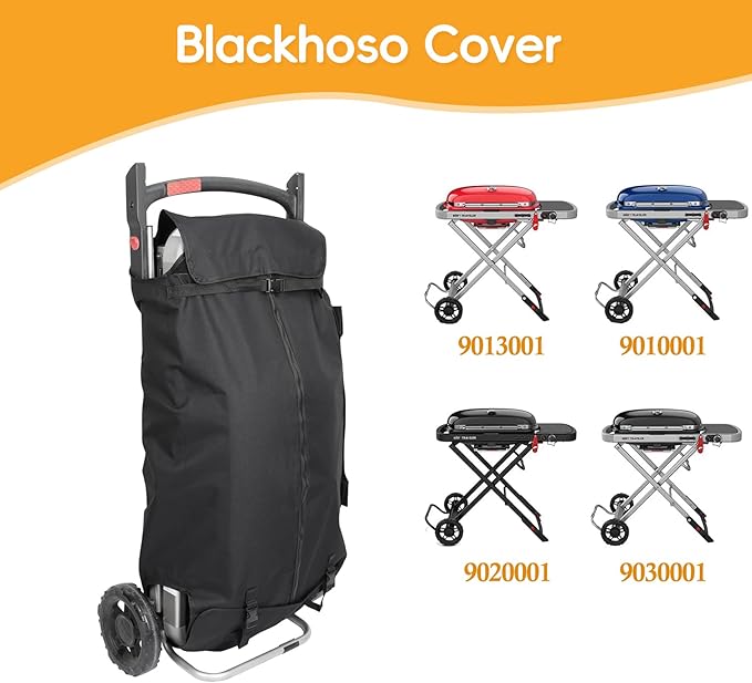 Grill Cover for Weber 9010001 Traveler Portable Grill, Protector Storage Bag for 7030, Heavy Duty Waterproof Protector Grill Cover for Weber 9010001 9020001 9030001 9013001, BBQ Accessories
