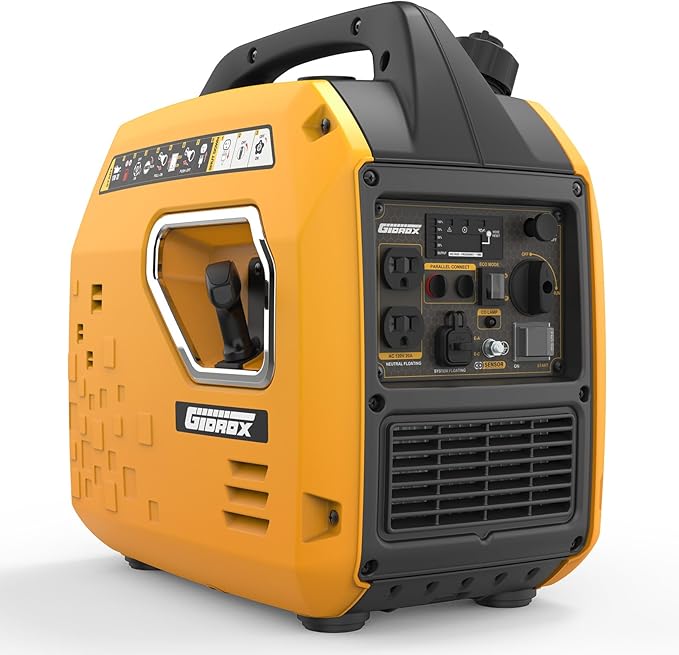 2500W Portable Inverter Generator, Super Quiet Gas Powered, EPA Compliant, RV Ready, CO Sensor, Parallel Capable, Clean Power for Camping or Party