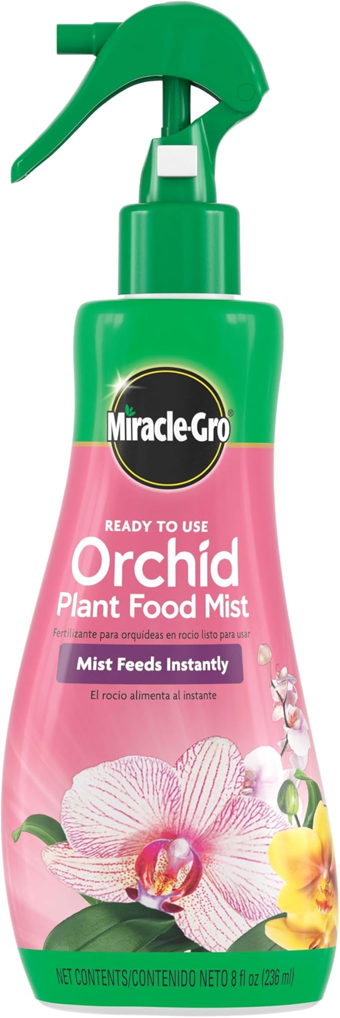 Miracle-Gro Ready-To-Use Orchid Plant Food Mist, 8 oz., Orchid Food Feeds Plants Instantly, 2-Pack