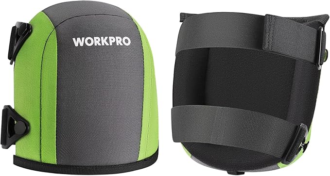 WORKPRO Garden Knee Pads For Unisex-Adult, Flooring Kneepads with Foam Padding, Comfortable Kneeling Cushion for Gardening, House Cleaning, Construction Work, 7.87"*6.75"*3"