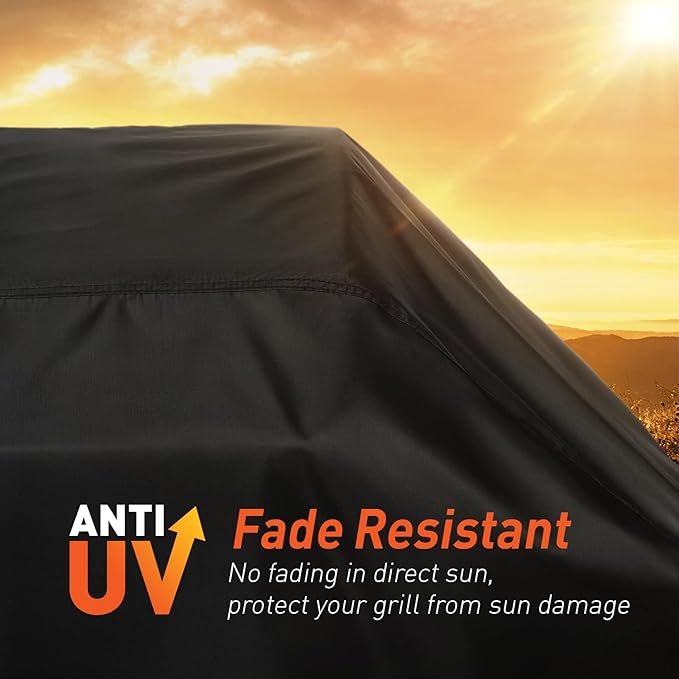 Arcedo 65 Inch Grill Cover Waterproof and Fade Resistant Barbecue Gas Grill Covers for Outside, All Weather Protection Compatible with Weber Char Broil Nexgrill and More Grills