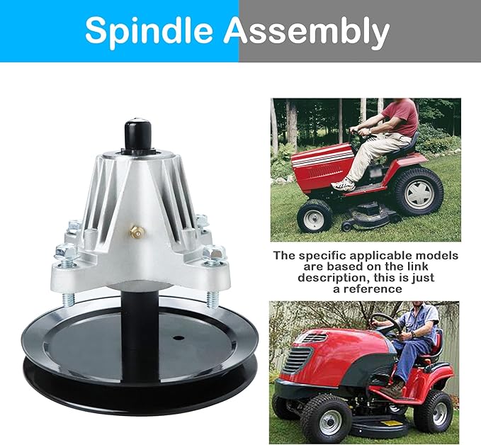 2 Pack Replaces for 918-04865A 618-04636A 46" Deck Spindle Assembly Compatible with Cub Cadet LTX-1042, LTX1045, LTX1046, MTD/Craftsman LT2000, LT2200, LT2500 with Pulley OD 6-1/2"