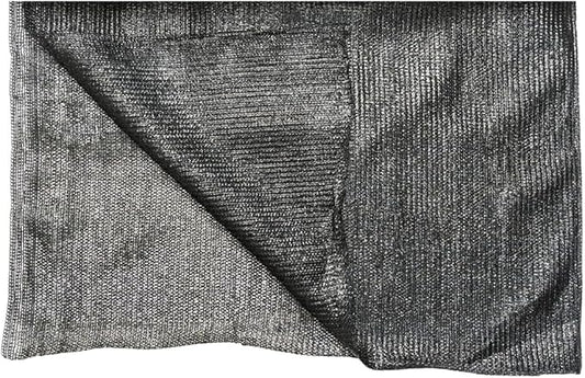 WindscreenSupplyCo] 60% 6.5' x 10 FT Pre-Cut Eyelets Shade Cloth Sunblock Shade UV Resistant Net for Garden Greenhouse Flower Plant, Black
