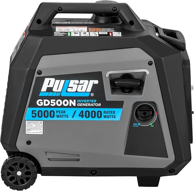 Pulsar Products GD500N, 5000W Portable super-quiet Inverter Generator, RV-Ready, CARB Compliant