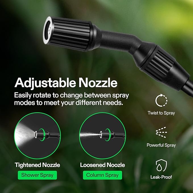 VIVOSUN 0.8-Gallon Pump Pressure Sprayer, Pressurized Lawn & Garden Water Spray Bottle with Adjustable Shoulder Strap, for Spraying Plants, Garden Watering and Household Cleaning