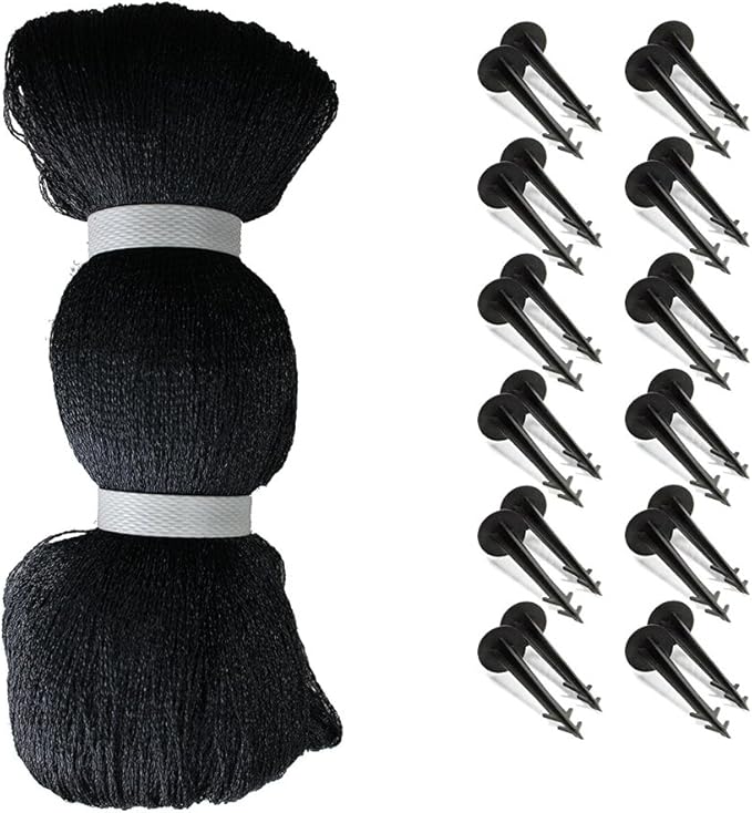 Rainleaf Pond Netting, 28' x 30' Pond Net Cover, Koi Pond Netting for Leaves, Heavy Duty Koi Pond Net Protecting Koi Fish from Herons, Stakes Included, Snare Nets